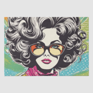 Seda Psicodélico: Um Papel de Decoupage de Hippie Retro