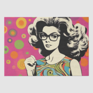 Seda Psicodélico: Um Papel de Decoupage de Hippie Retro