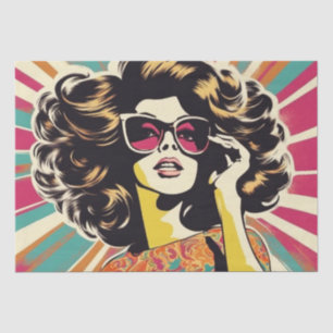Seda Psicodélico: Um Papel de Decoupage de Hippie Retro