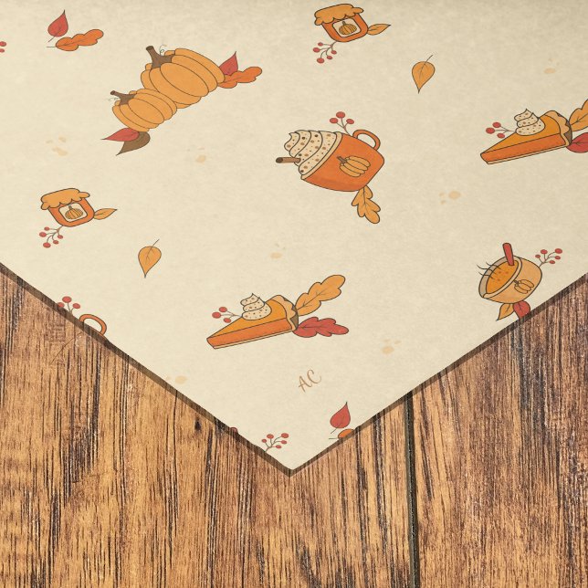 Seda Pumpkin Amantes de Arte Comida Papel de Tecido de  (Criador carregado)