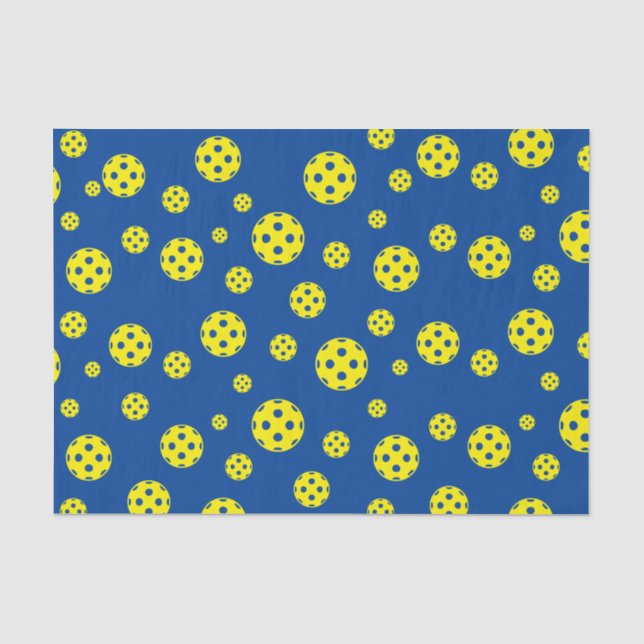 Seda Recheio de papel de padrão de picleball para prese (Frente )