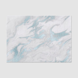 Seda Robins Papel de Tecido Azul e Branco Marcado