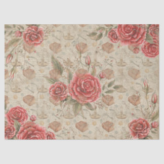 Seda Rosas para o Papel Teclado sobre Lover de Livros