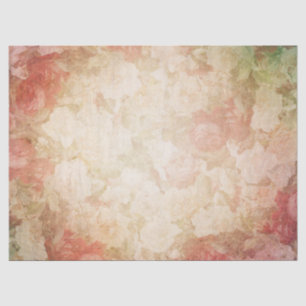 Seda Rosas Vitorianos de Vintage - Papel Tecido de Deco
