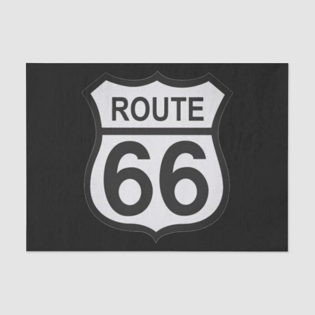 Seda Route 66 Papel de Tecido de Presente (Frente )