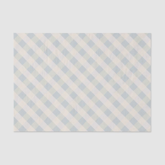 Seda Sábio azul, sábio, lenço de papel de creme da (Frente )