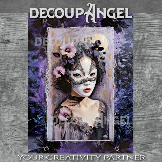 Seda Segredos de Geisha - Decoupage - lenço de papel