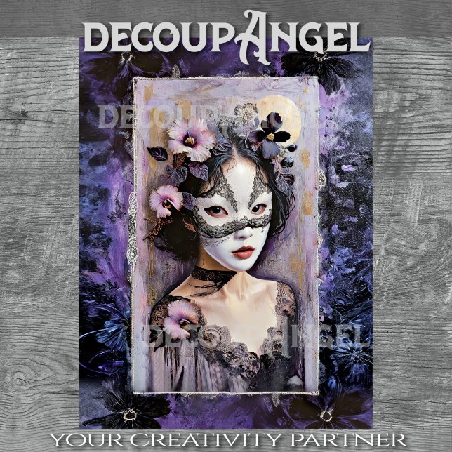 Seda Segredos de Geisha - Decoupage - lenço de papel (Criador carregado)