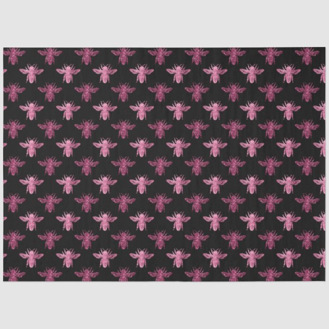 Seda Série de Design Lovely Bee 41 Papel Tissue (Frente )