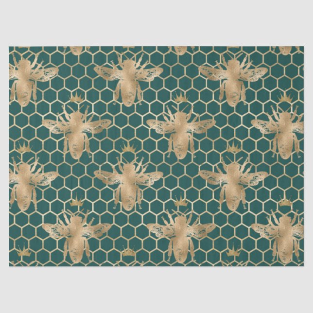 Seda Série de Design Lovely Bee 6 Papel Tissue (Frente )