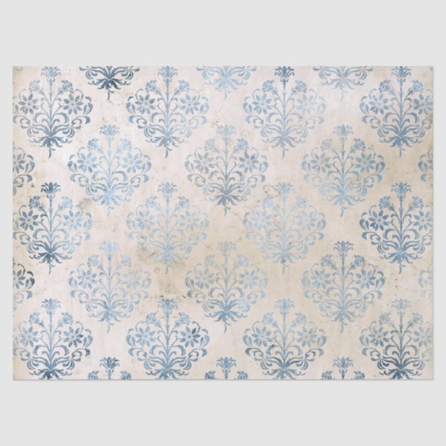 Seda Série de Papel Azul Efêmero Design 2 (Frente )