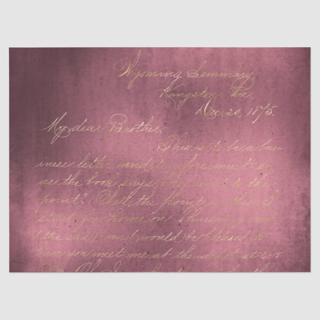 Seda Série de Papel Burgundy Efêmero Design 19 (Frente )