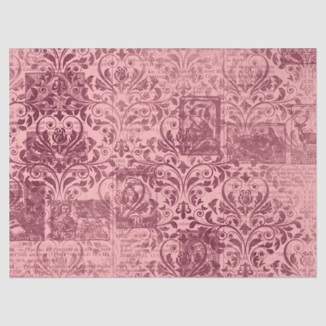 Seda Série de Papel Burgundy Efêmero Design 3 (Frente )
