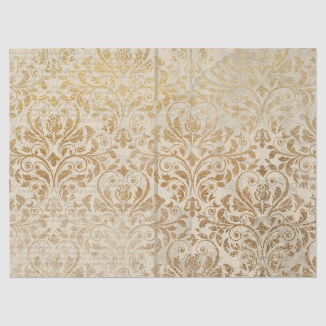Seda Série de Papel Dourado Efêmero Design 5 (Frente )