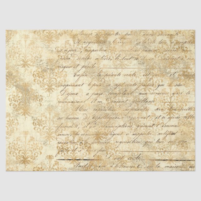 Seda Série de Papel Dourado Efêmero Design 6 (Frente )
