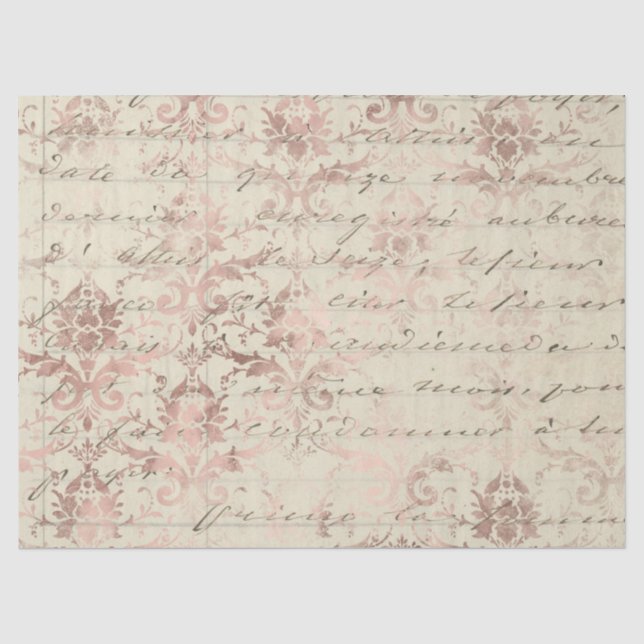Seda Série de Papel Ephemera Rose Gold Design 10 (Frente )