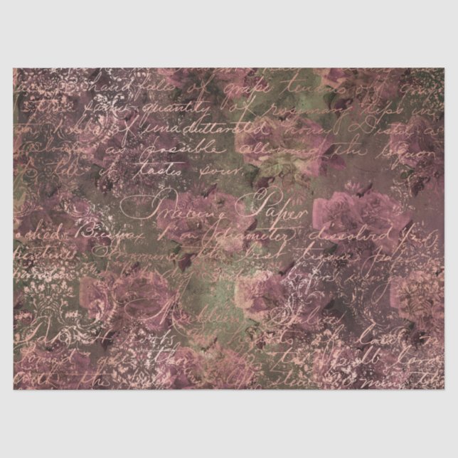 Seda Série de Papel Ephemera Rose Gold Design 3 (Frente )