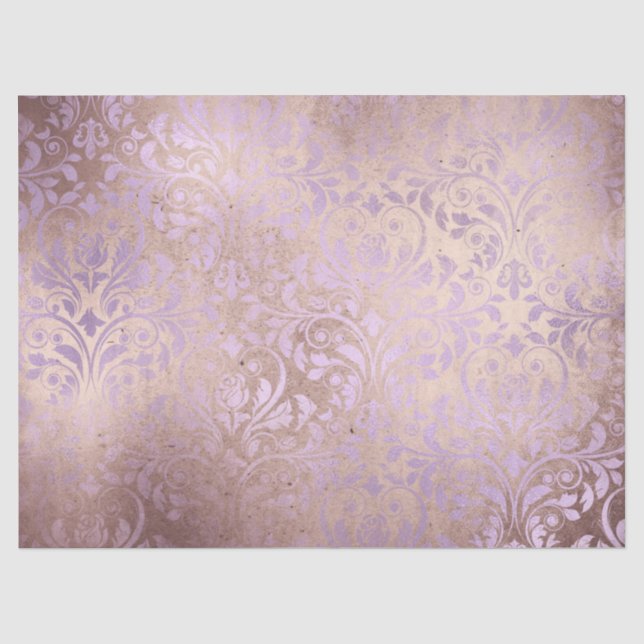 Seda Série de Papel Lavanda Efêmera Design 18 (Frente )
