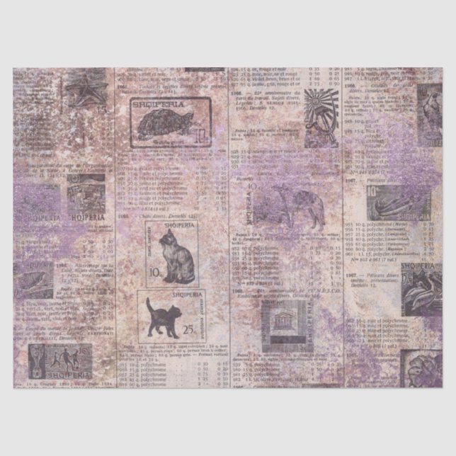 Seda Série de Papel Lavanda Efêmero Design 15 (Frente )