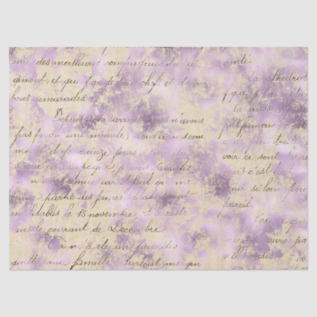 Seda Série de Papel Lavanda Efêmero Design 4 (Frente )