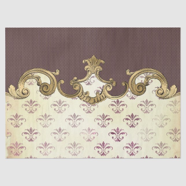 Seda Série de Papel Ornamentado Efêmero Design 5 (Frente )