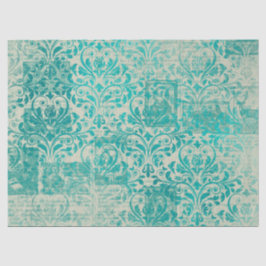 Seda Série de Papel Turquesa Efêmero Design 13