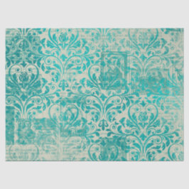 Seda Série de Papel Turquesa Efêmero Design 19