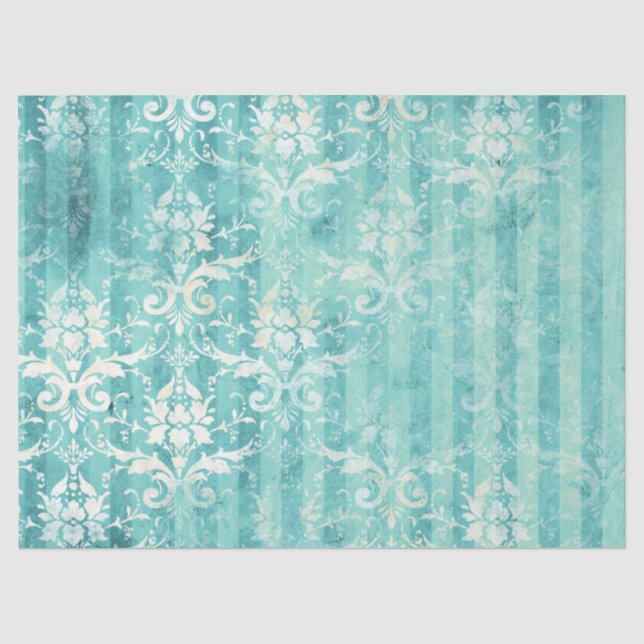 Seda Série de Papel Turquesa Efêmero Design 20 (Frente )