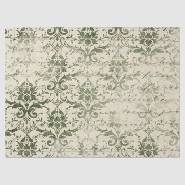 Seda Série de Papel Verde Efêmero Design 1 (Frente )