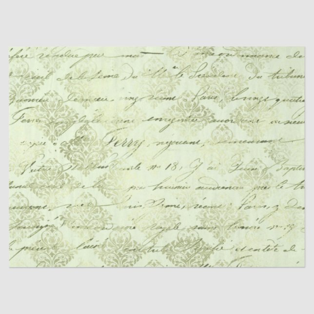 Seda Série de Papel Verde Efêmero Design 10 (Frente )