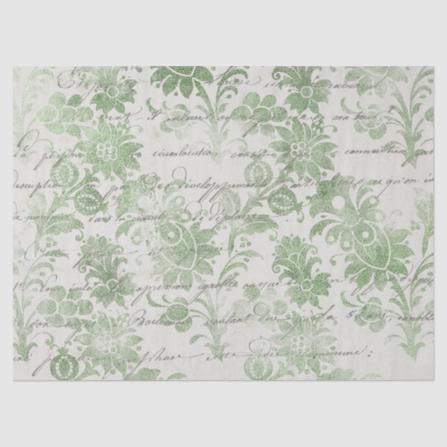 Seda Série de Papel Verde Efêmero Design 13 (Frente )