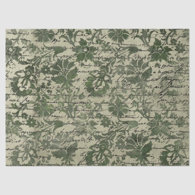 Seda Série de Papel Verde Efêmero Design 21 (Frente )