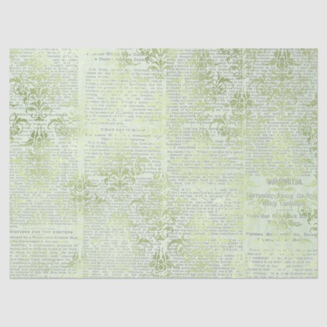 Seda Série de Papel Verde Efêmero Design 25 (Frente )