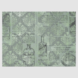 Seda Série de Papel Verde Efêmero Design 4
