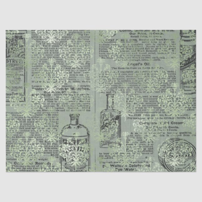 Seda Série de Papel Verde Efêmero Design 4 (Frente )