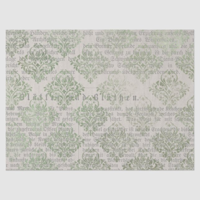 Seda Série de Papel Verde Efêmero Design 9 (Frente )