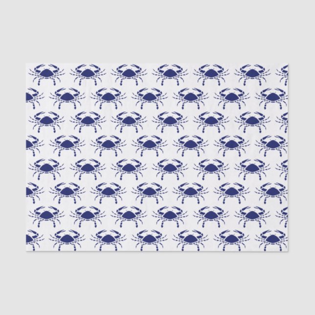 Seda Silhueta de caranguejo #2 Desenho de Papel Tecido  (Frente )