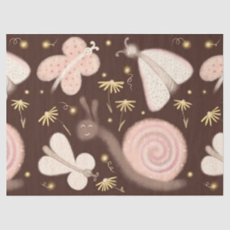 Seda Sussurros de borboletas de papel tecidular