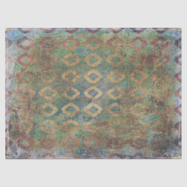 Seda Tecido Abstrato ou papel de dissociação (Frente )