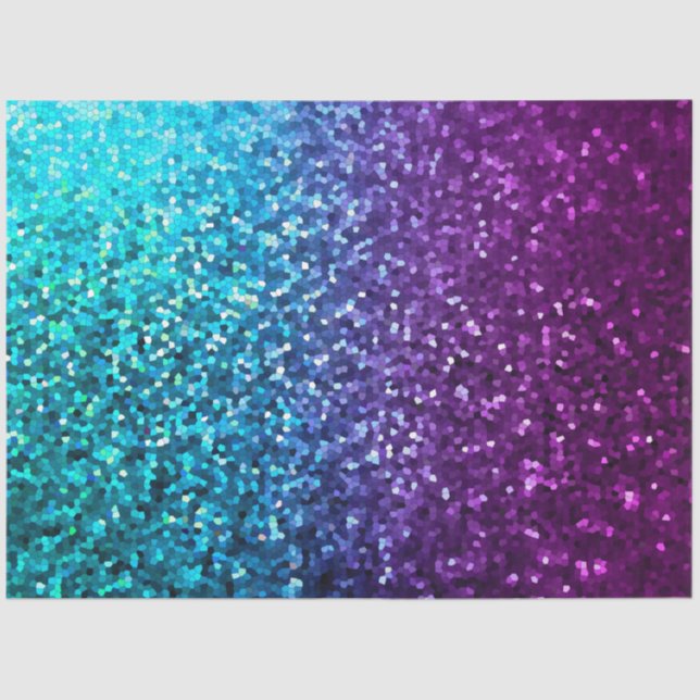 Seda Textura de Mosaico Sparkley de Papel Tecido (Frente )