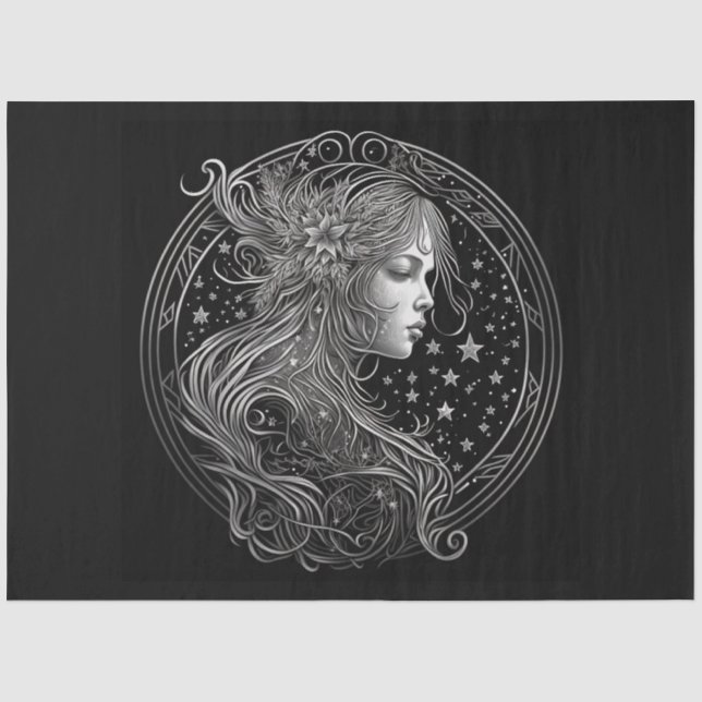 Seda Um Design da Série Zodiac 11 de Papel Tecido (Frente )