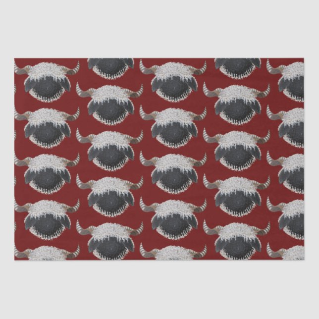 Seda Valais Blacknose Papel para tecidos de ovelha (Frente )