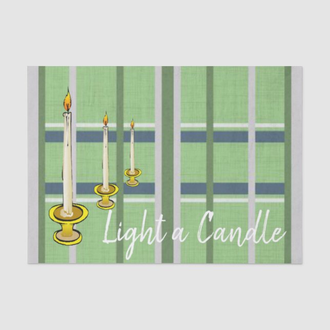 Seda Velas de Xadrez Verde para Papel Teclado (Frente )