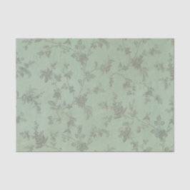 Seda Vintage Antique - Papel Tecido de Colagem Floral