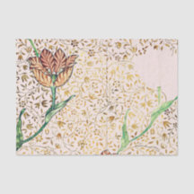 William Morris TULIP DESIGN EM Papel Tecido de PIN