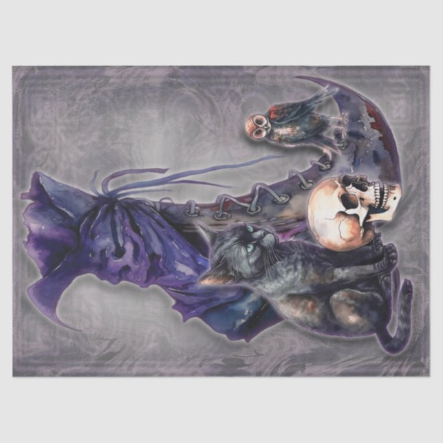 Seda Witold Boot com coruja e papel de desacoplamento d (Frente )