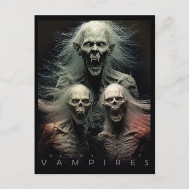 Sede de Sangue - Cartão Postal de Vampiros (Frente)