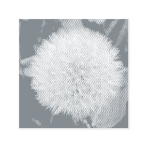 Sedendo Carimbo De Autoscolagem Da Flor Dandelion