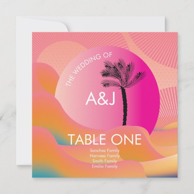 Sediação de Casamento Laranja Rosa-Rosa-Rosa-Sol T (Frente)