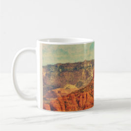 Sedona na caneca de café do Grunge